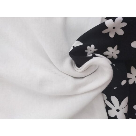 art class. Girls black and white floral print dress and white shirt sleeve. NWT - Picture 6 of 10